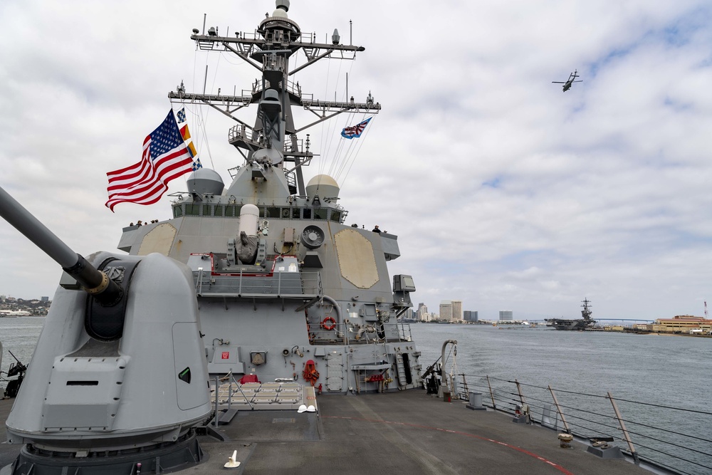 USS O’Kane gets underway