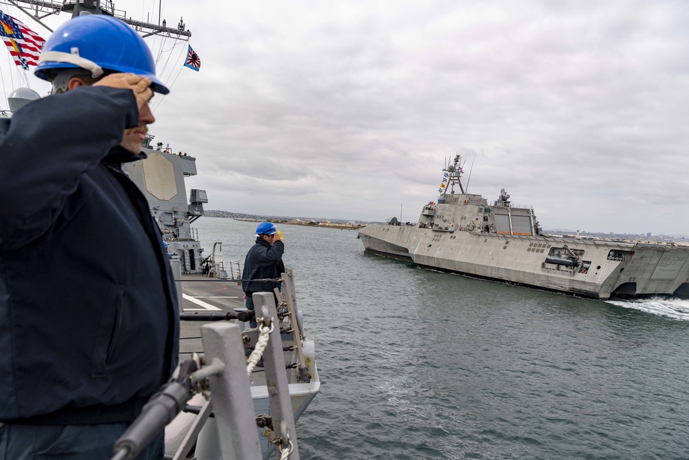 USS O’Kane gets underway