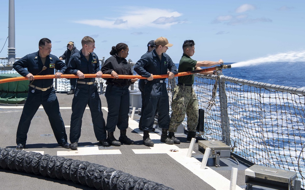 USS O’Kane Sailors conduct damage control training
