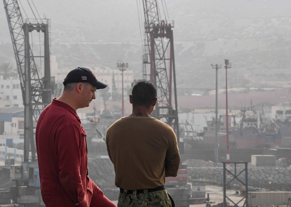 USS Hershel &quot;Woody&quot; Williams visits Morocco