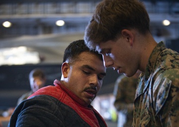 US Marines conduct endurance bite suit training