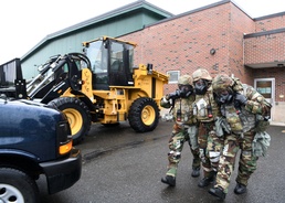 104th Fighter Wing holds Readiness Exercise, medical group airmen assess simulated casualties