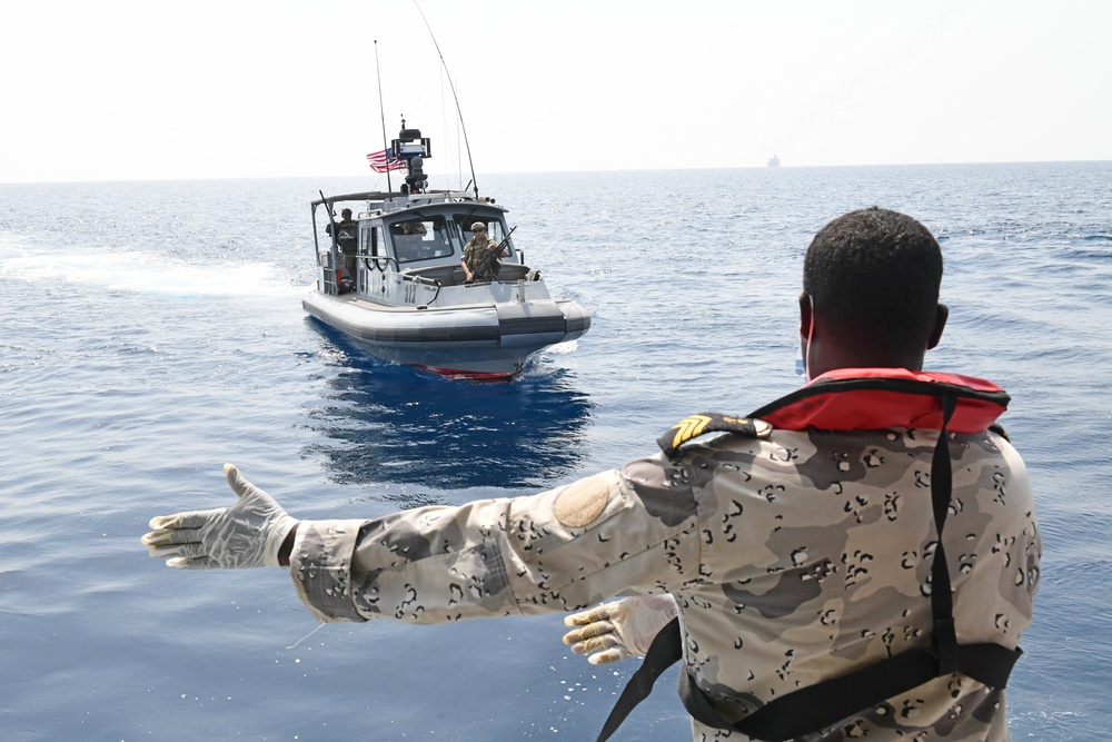 Djibouti Coast Guard and US Navy team up to help distressed mariners to shore