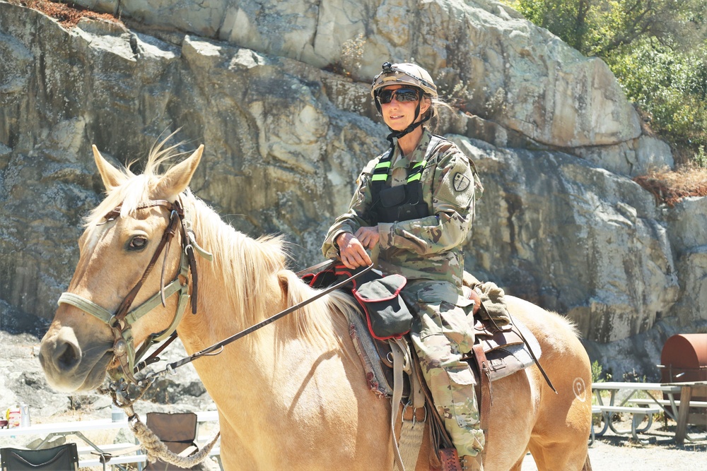 Mounted unit rides into annual training exercise