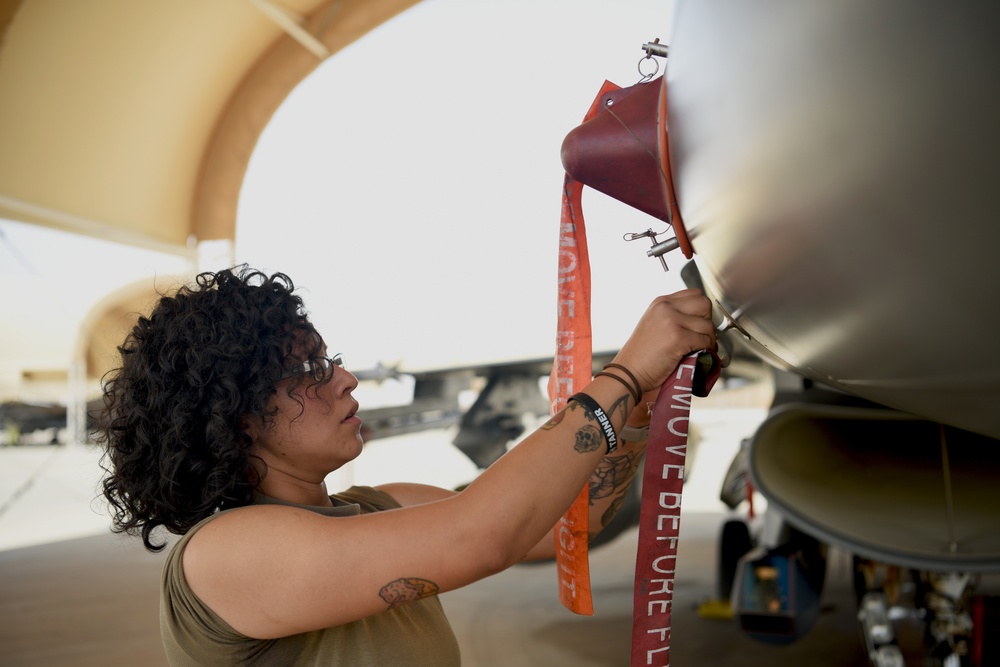 157th Airmen recover an aircraft after a mission