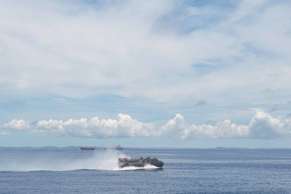 LCAC During Bilateral Exercise on USS New Orleans June 2021