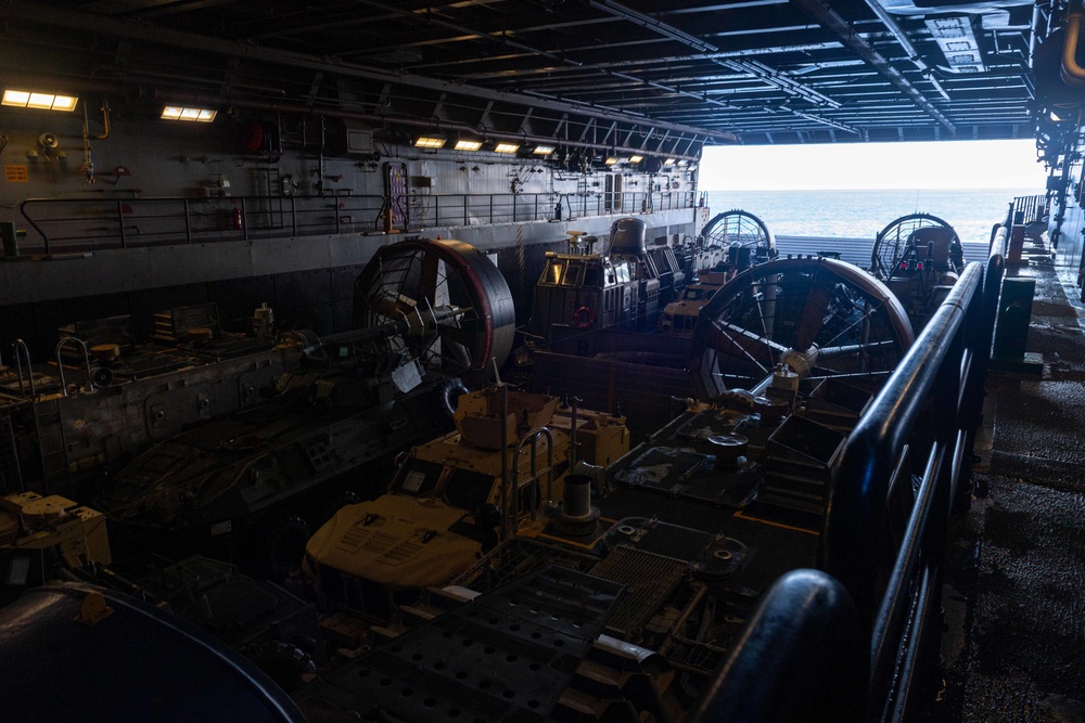 LCACs During Bilateral Exercise on USS New Orleans June 2021