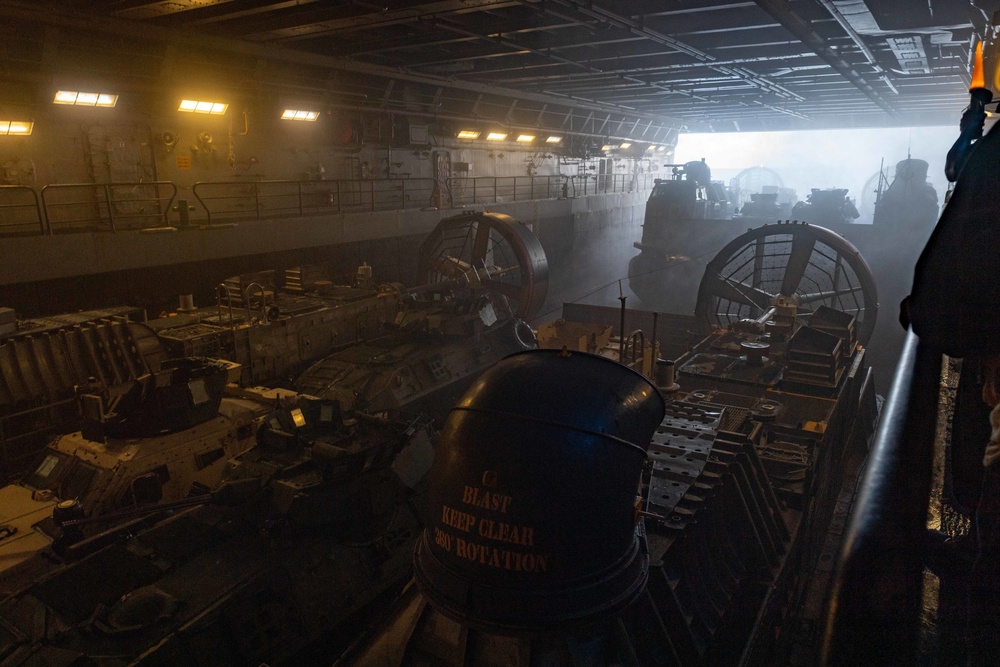 LCAC During Bilateral Exercise on USS New Orleans June 2021