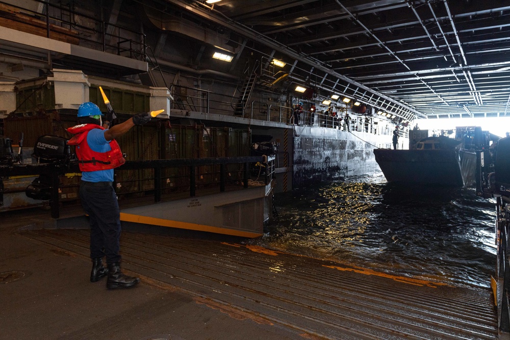 LCU During Bilateral Exercise on USS New Orleans June 2021