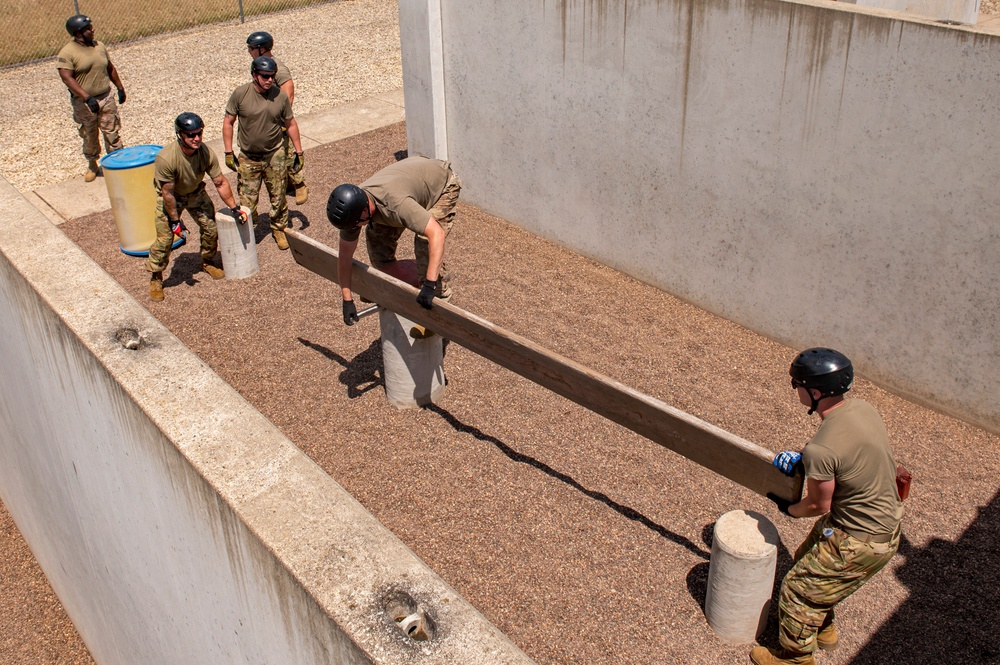 Firefighters complete Leadership Reaction Course at PATRIOT 21