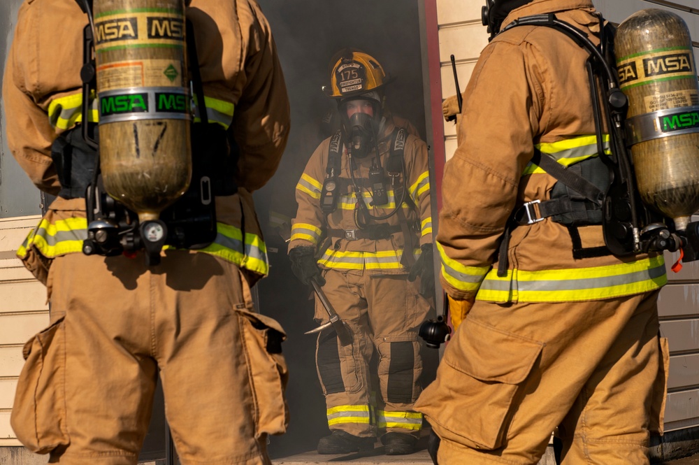 Firefighters heat up training at PATRIOT 21