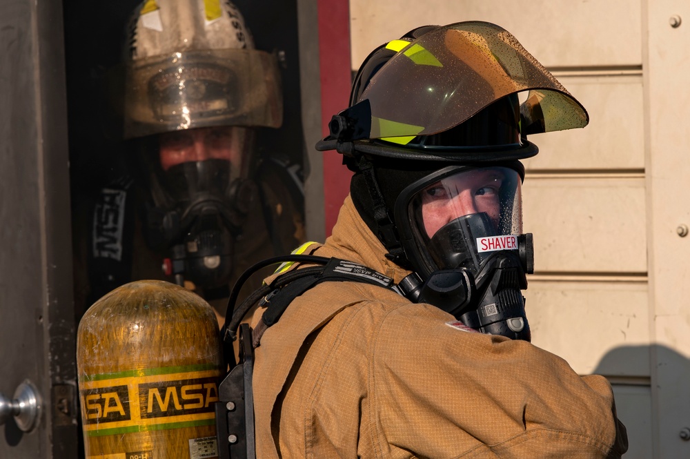 Firefighters heat up training at PATRIOT 21