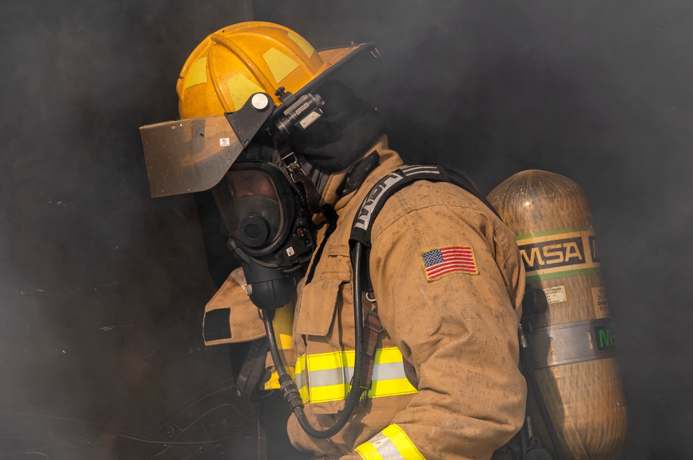 Firefighters heat up training at PATRIOT 21