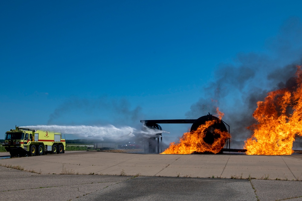 Firefighters heat up training at PATRIOT 21