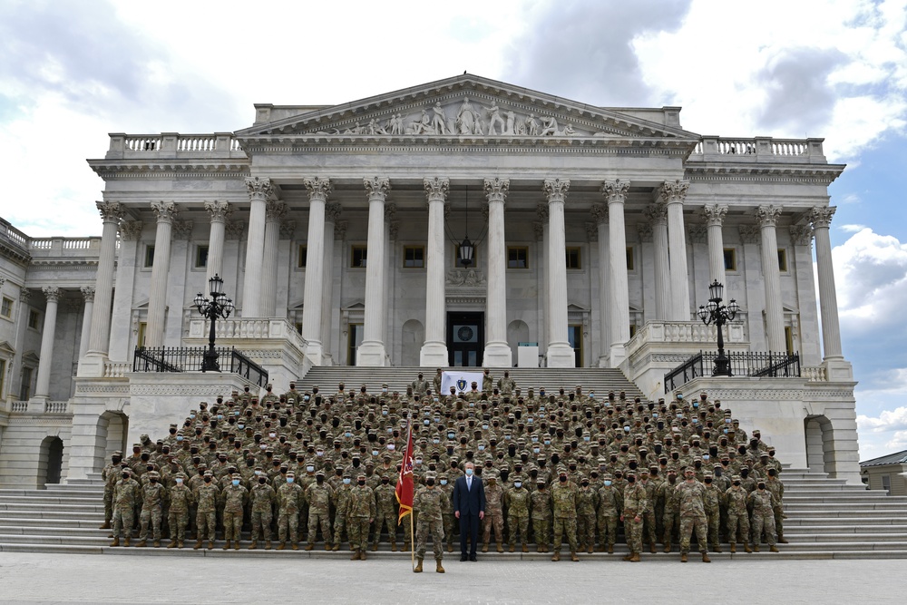 MA Governor thanks MA National Guard troops for Capitol Response support