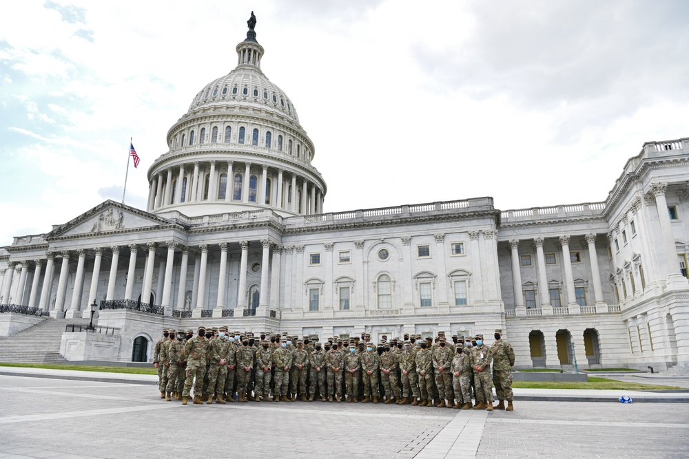 MA Governor thanks MA National Guard troops for Capitol Response support