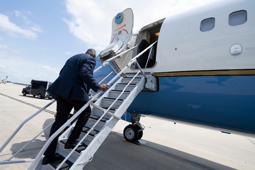SECDEF Departs for NATO Summit in Brussels