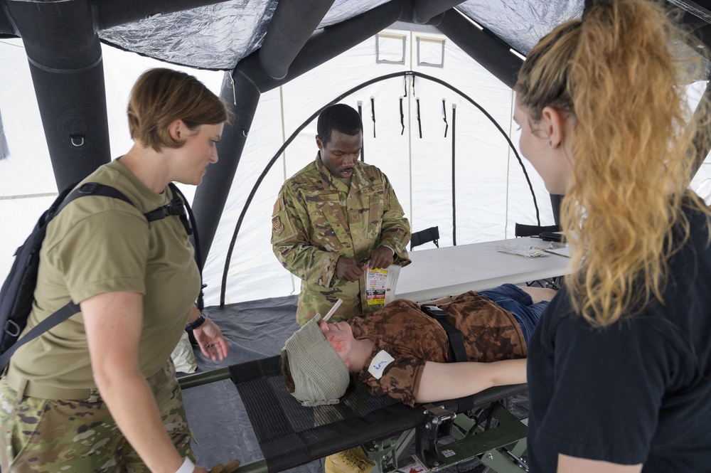 Georgia Air Guardsmen maintain readiness, partner with community first responders for mass casualty exercise in Middle Georgia