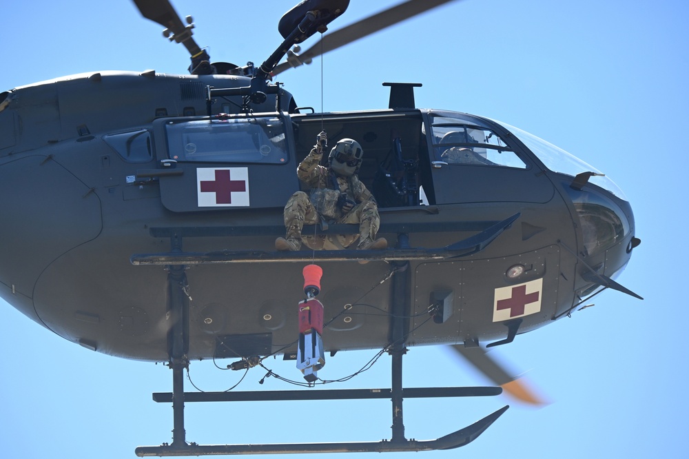 Mississippi Army National Guard UH-72 Lakota Helicopters train at PATRIOT 21
