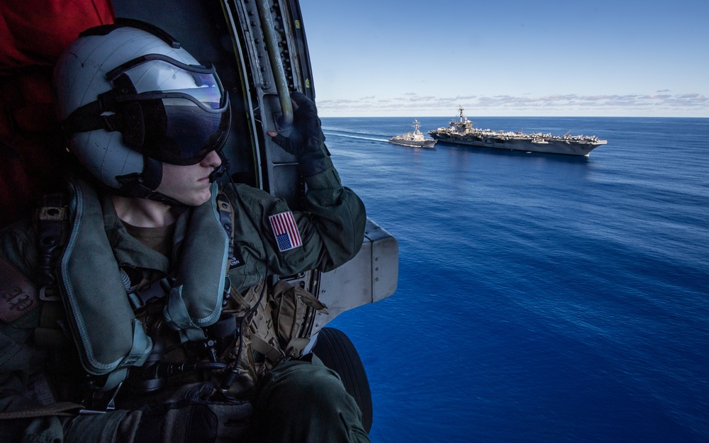 Navy Sailor Observes Operations