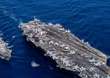 USS Dewey and USS Carl Vinson Transit the Pacific Ocean