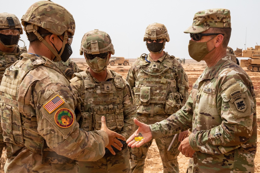 African Lion 2021 - MG Rohling Meeting the Troops