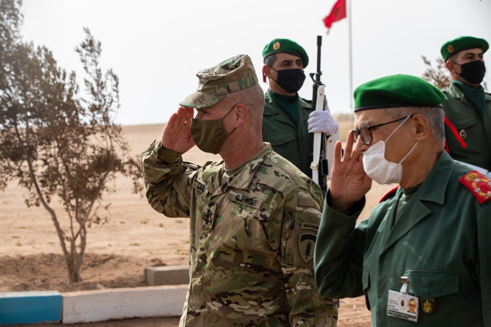 African Lion 2021 - General Cavoli Visits Tifnit Training Area