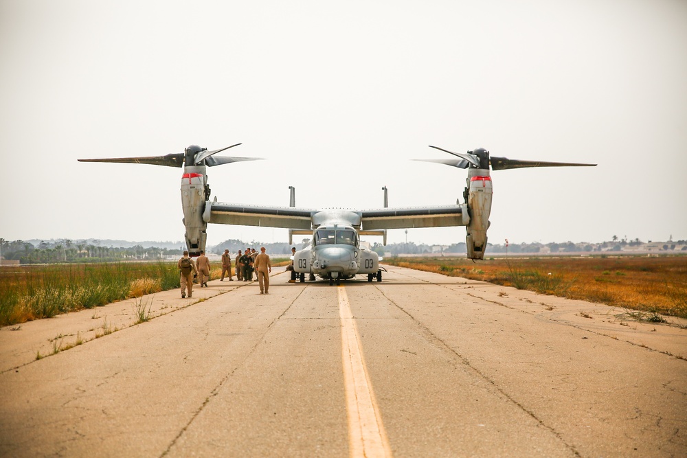 African Lion 2021 - MV-22 Reduced Visibility Landing Training