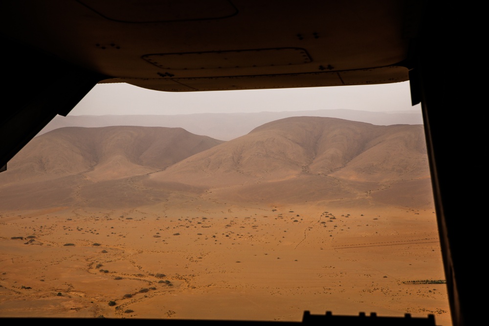 African Lion 2021 - MV-22 Reduced Visibility Landing Training