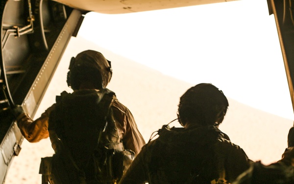 African Lion 2021 - MV-22 Reduced Visibility Landing Training