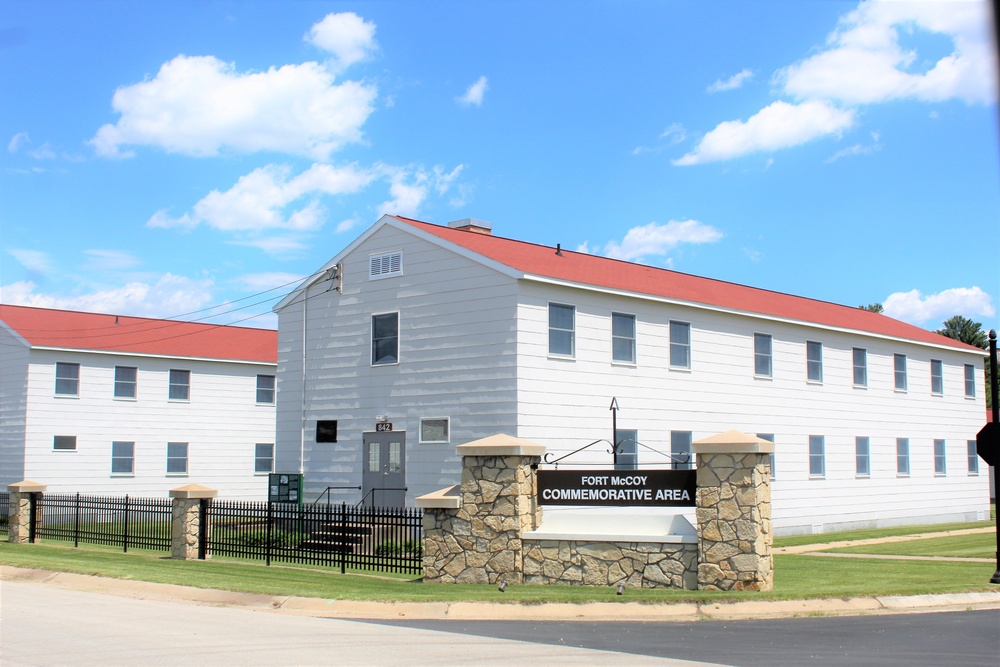 Historical buildings at Fort McCoy's historic Commemorative Area