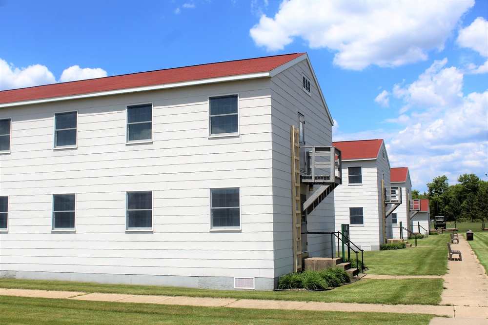 Historical buildings at Fort McCoy's historic Commemorative Area