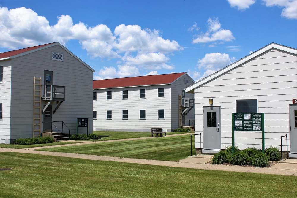 Historical buildings at Fort McCoy's historic Commemorative Area