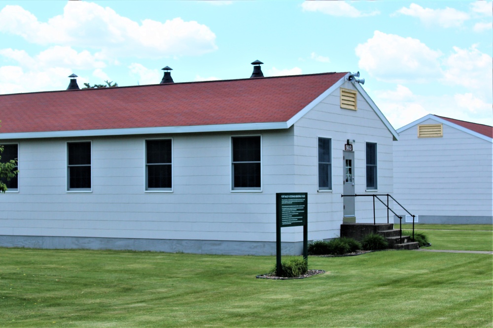 Historical buildings at Fort McCoy's historic Commemorative Area