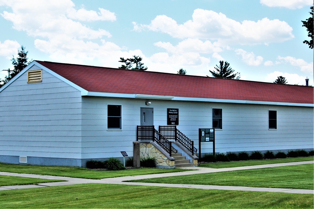 Historical buildings at Fort McCoy's historic Commemorative Area