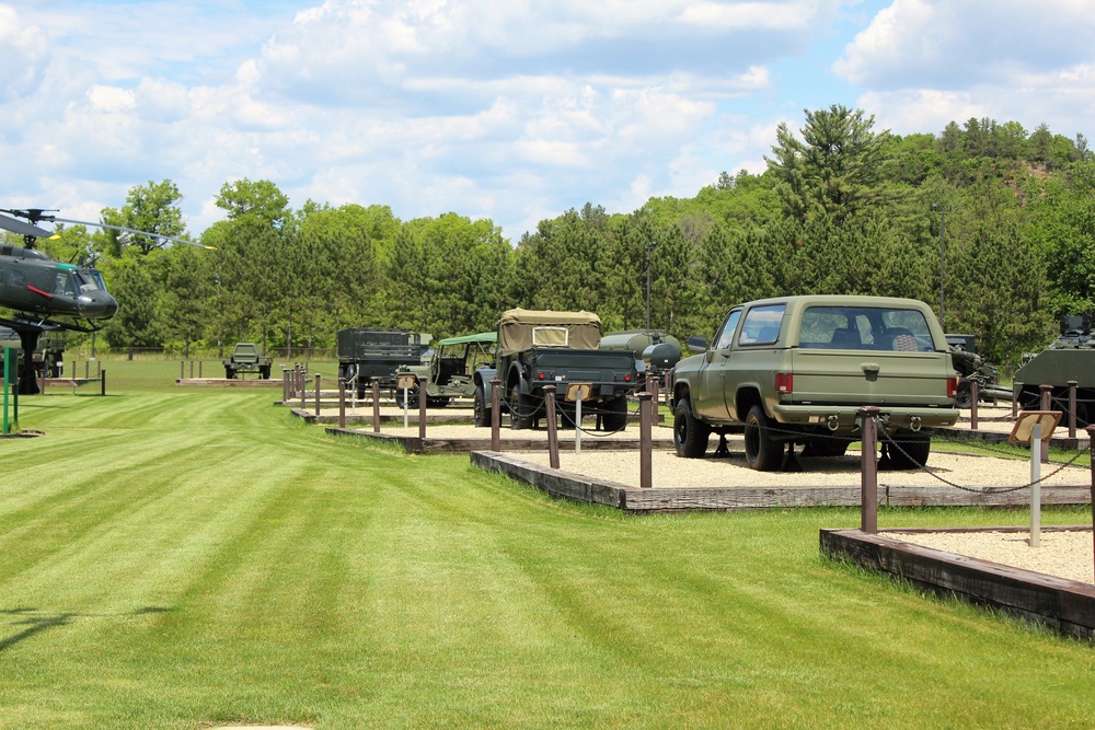 Fort McCoy's Equipment Park at historic Commemorative Area