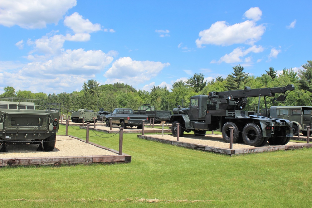 Fort McCoy's Equipment Park at historic Commemorative Area