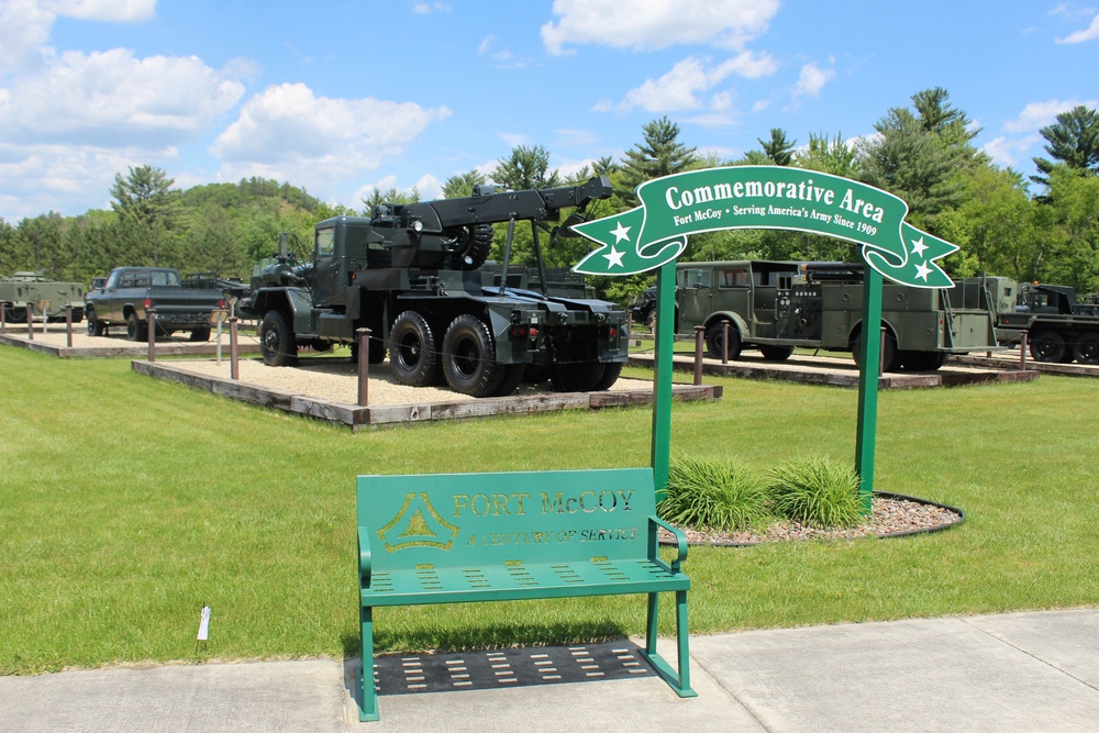 Fort McCoy's Equipment Park at historic Commemorative Area