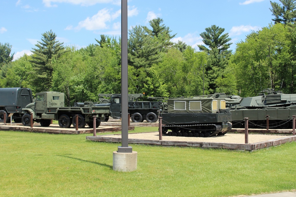 Fort McCoy's Equipment Park at historic Commemorative Area