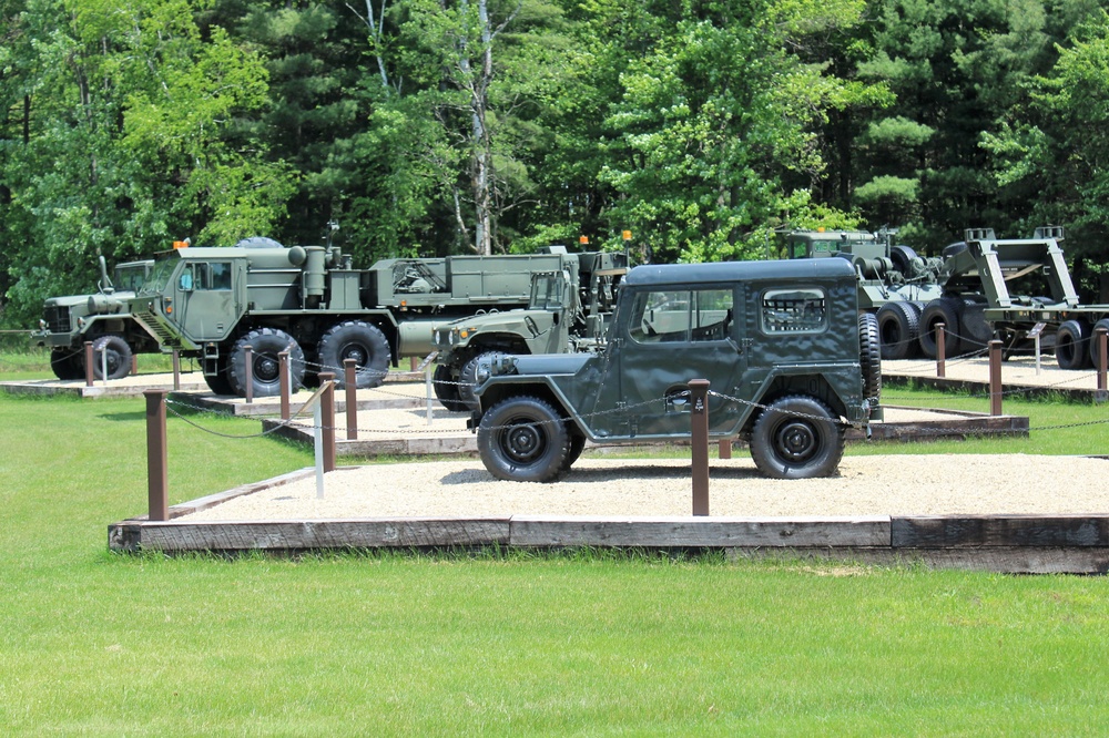 Fort McCoy's Equipment Park at historic Commemorative Area