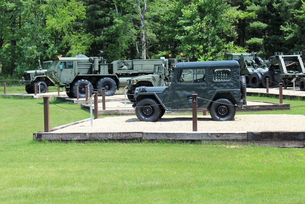 Fort McCoy's Equipment Park at historic Commemorative Area