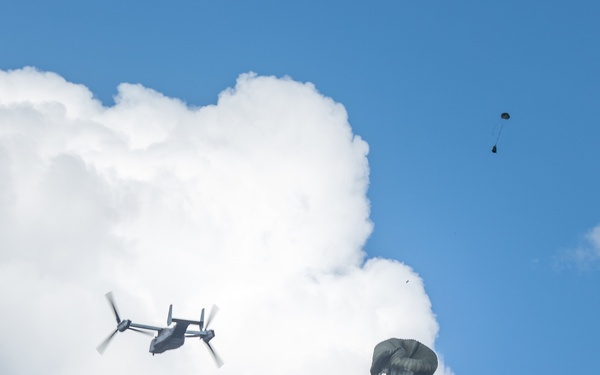 MRF-D performs an air delivery