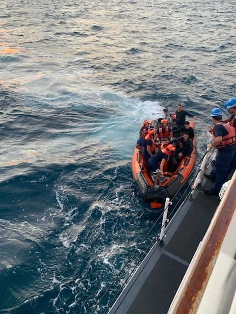 Coast Guard rescues 4 from water in Miami shipping channel