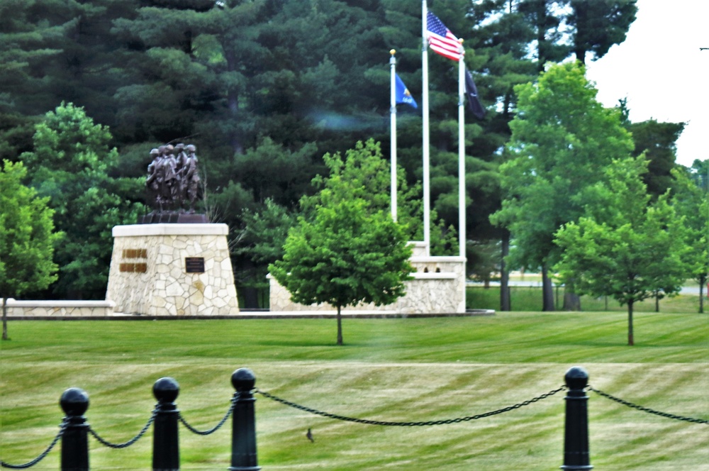 Fort McCoy's Veterans Memorial Plaza at historic Commemorative Area