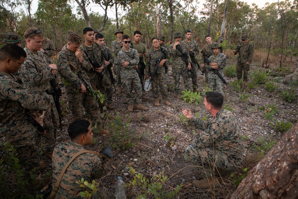 Wilderness survival training class