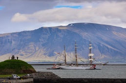 USCGC Eagle (WIX 327) arrives in Iceland