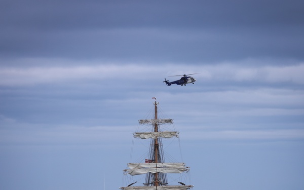 USCGC Eagle (WIX 327) arrives in Iceland
