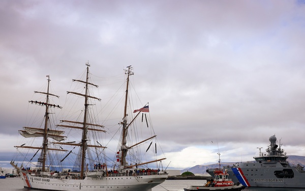 USCGC Eagle (WIX 327) arrives in Iceland