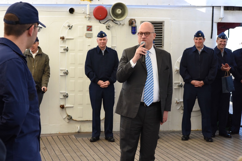 Department of State addresses U.S. Coast Guard cadets in Iceland