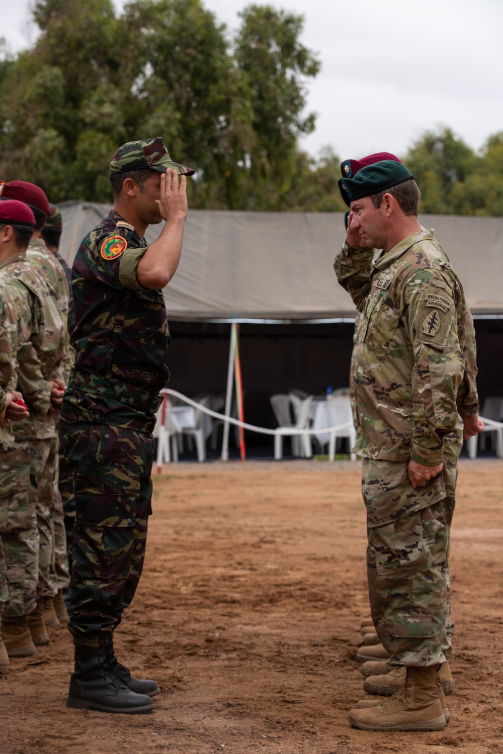 African Lion 2021 - American and Moroccan Wing Exchange Ceremony